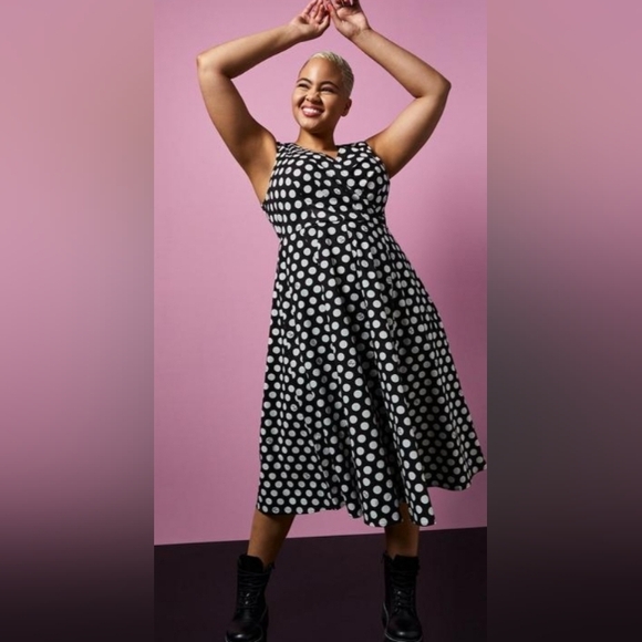 TORRID Plus Size Betsy Johnson Fit & Flare Dress - Picture 10 of 10